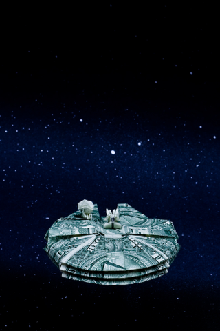 Illustration for article titled Amazing Origami Star Trek, Star Wars Spaceships Make Good Use of Dollars